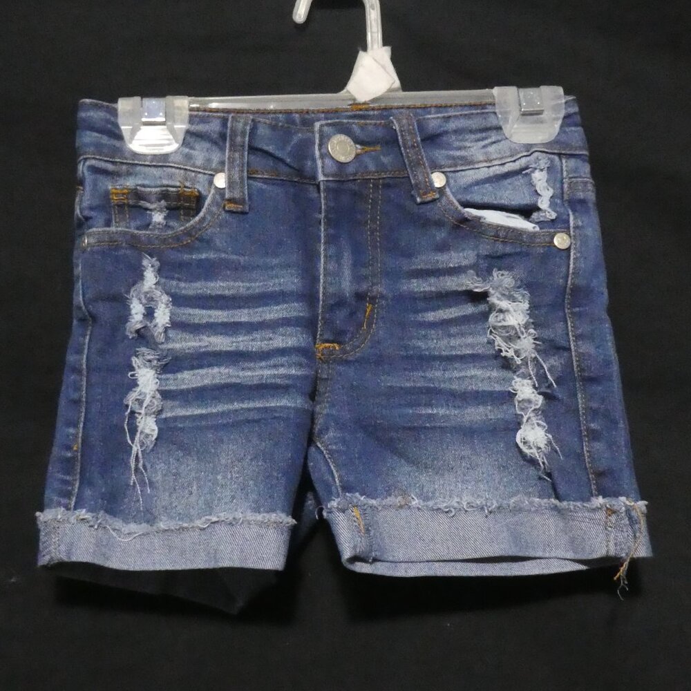 URBAN KIDS | size 10 | Ripped - Distressed Denim Shorts | Rolled Bottom Hem